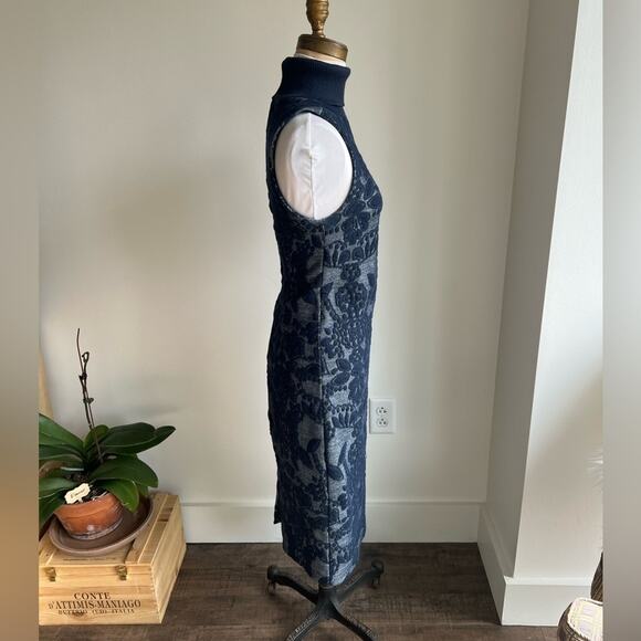Anthropologie Maeve Navy
Jacquard Turtleneck Sleeveless Midi Sweater
Dress - Picture 3 of 8